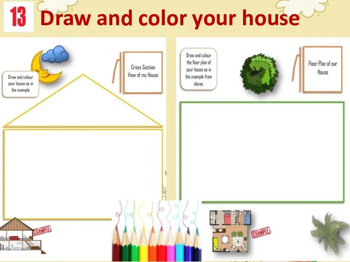 Draw and color your house