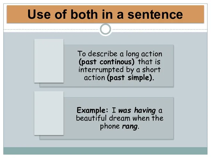 Use of both in a sentence