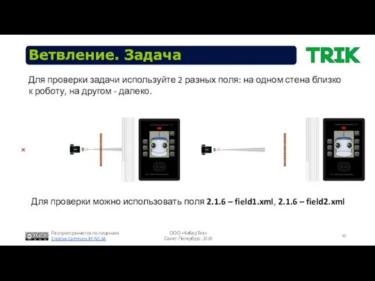 Ветвление. Задача Для проверки задачи используйте 2 разных поля: на одном