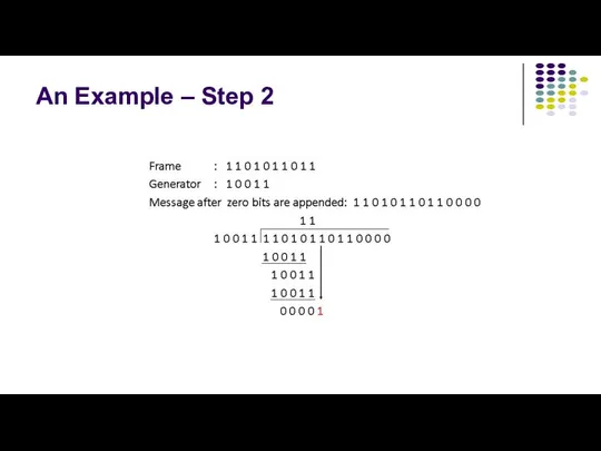 An Example – Step 2