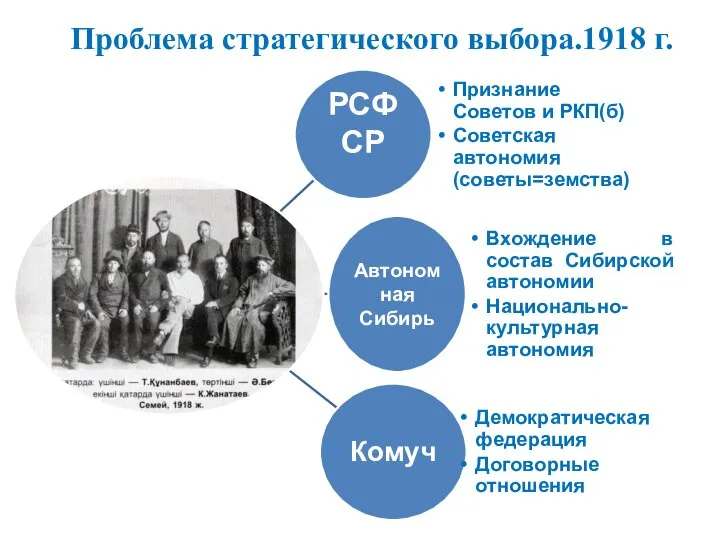 Проблема стратегического выбора.1918 г.