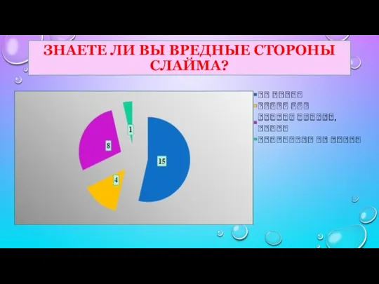 ЗНАЕТЕ ЛИ ВЫ ВРЕДНЫЕ СТОРОНЫ СЛАЙМА?