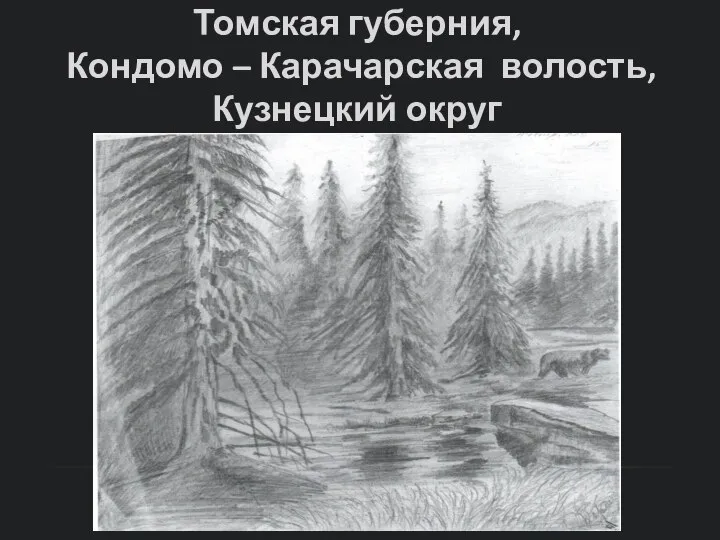 Томская губерния, Кондомо – Карачарская волость, Кузнецкий округ