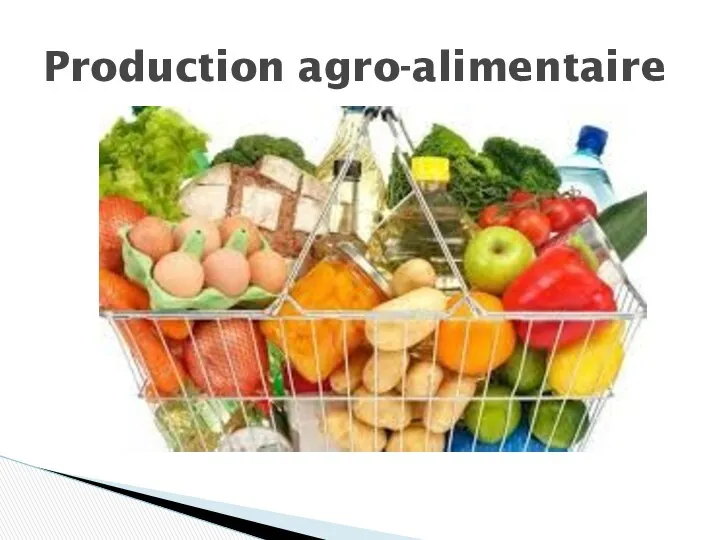 Production agro-alimentaire