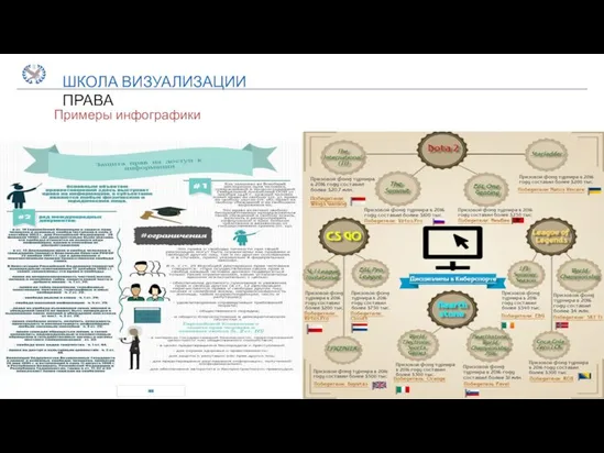 ШКОЛА ВИЗУАЛИЗАЦИИ ПРАВА Примеры инфографики