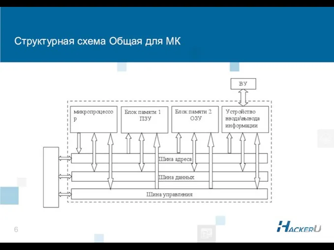 Структурная схема Общая для МК