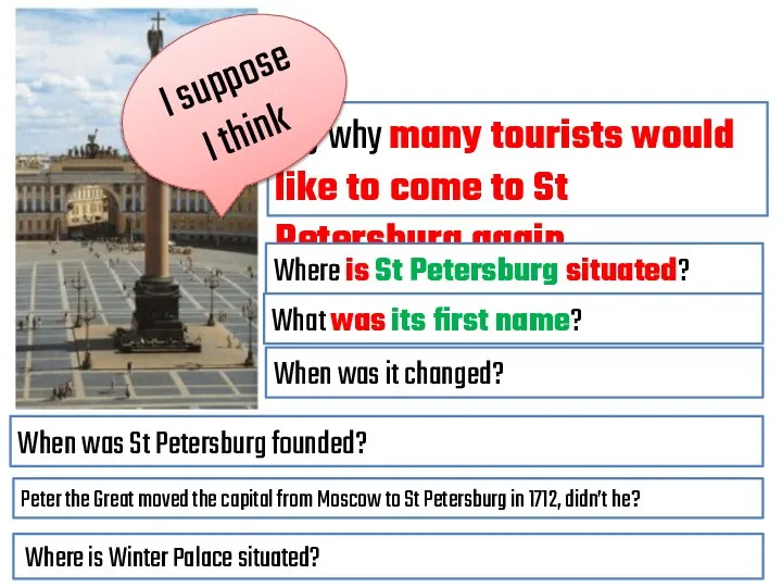 Say why many tourists would like to come to St Petersburg