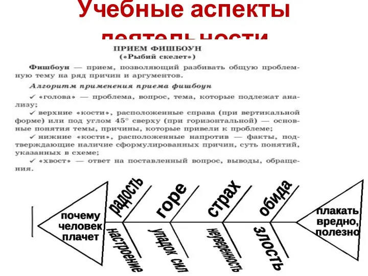 Учебные аспекты деятельности