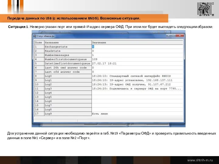 Передача данных по USB (с использованием RNDIS). Возможные ситуации. Ситуация 1.