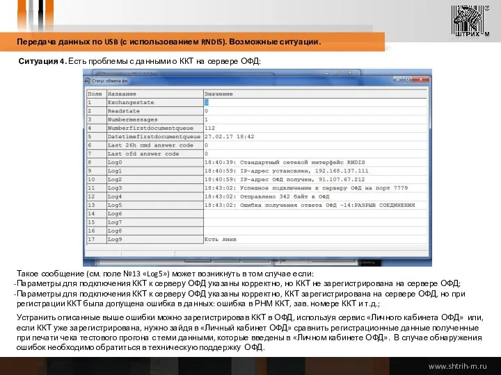 Передача данных по USB (с использованием RNDIS). Возможные ситуации. Ситуация 4.