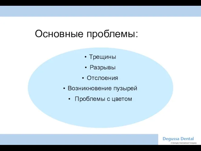 Основные проблемы: Трещины Разрывы Отслоения Возникновение пузырей Проблемы с цветом