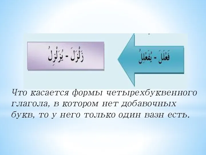 Что касается формы четырехбуквенного глагола, в котором нет добавочных букв, то