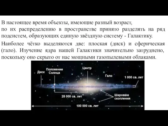 Веста В настоящее время объекты, имеющие разный возраст, по их распределению