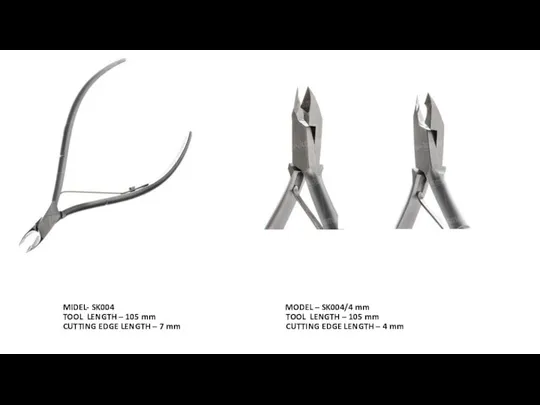 MIDEL- SK004 MODEL – SK004/4 mm TOOL LENGTH – 105 mm