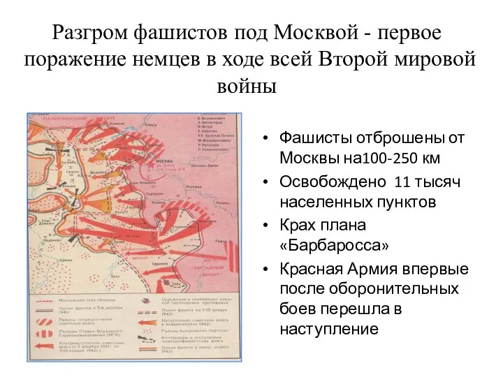 Разгром фашистов под Москвой - первое поражение немцев в ходе всей