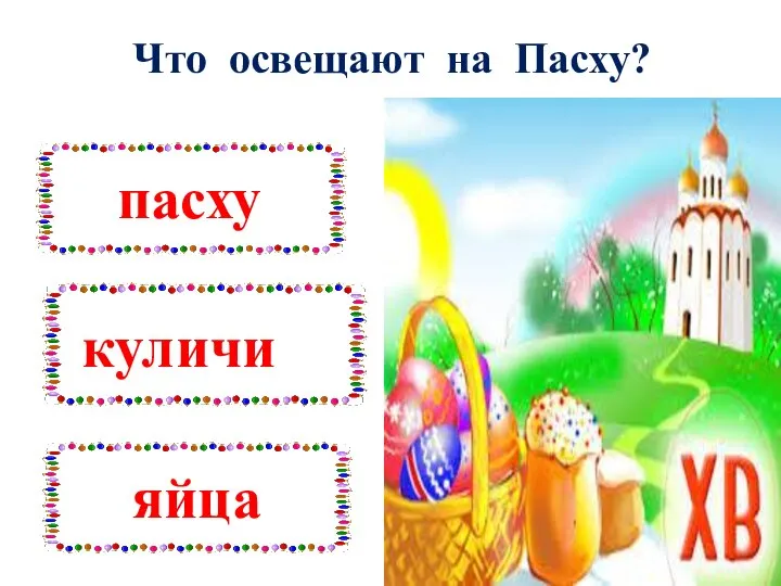 Что освещают на Пасху?