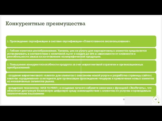 Конкурентные преимущества