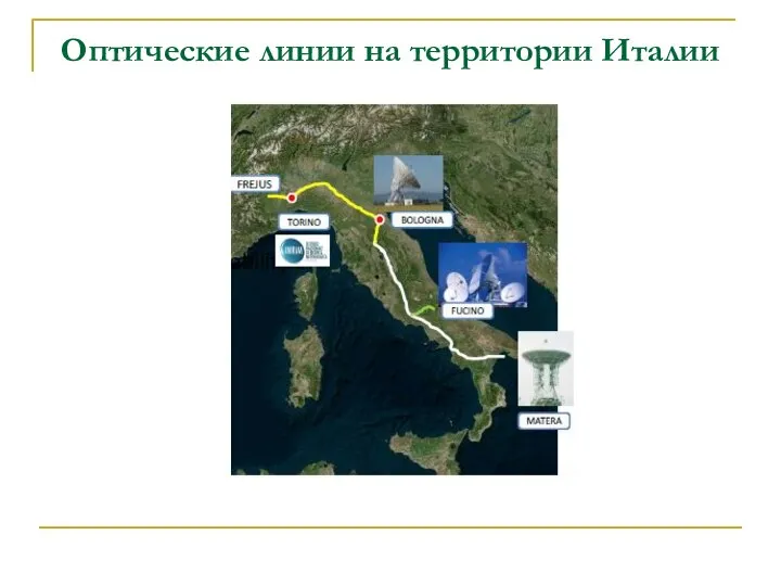 Оптические линии на территории Италии