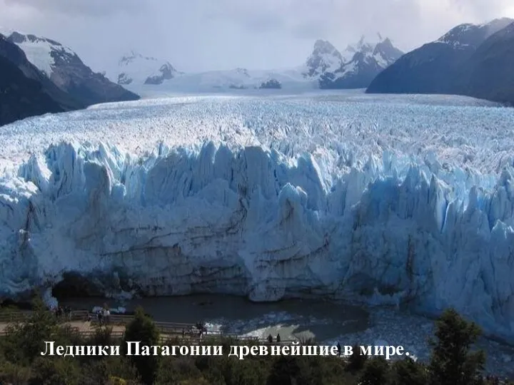 Ледники Патагонии древнейшие в мире.