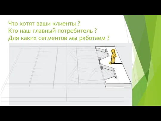 Что хотят ваши клиенты ? Кто наш главный потребитель ? Для каких сегментов мы работаем ?