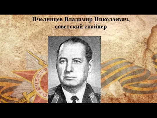 Пчелинцев Владимир Николаевич, советский снайпер