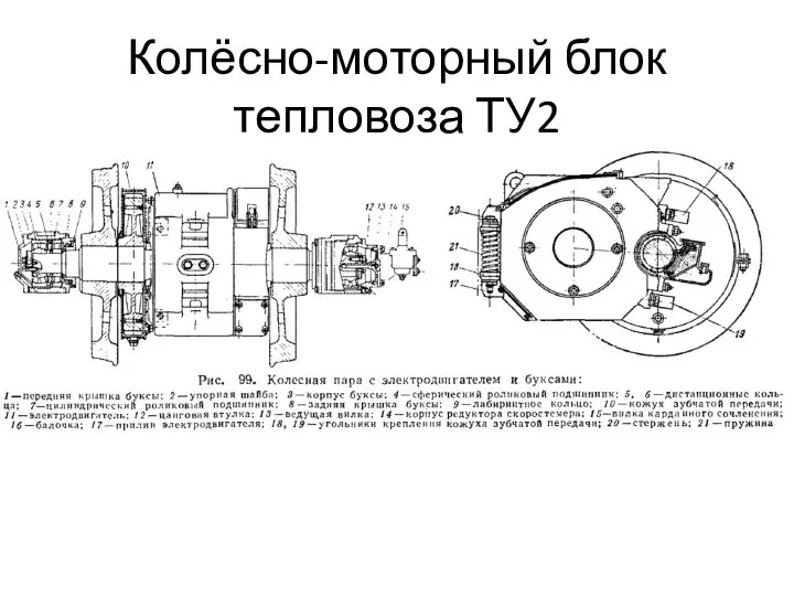 Колёсно-моторный блок тепловоза ТУ2