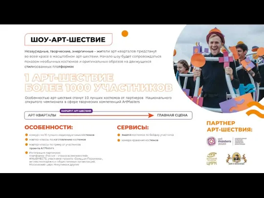 rtMasters 18 Oco6eннocтью apт-шecтвия cтaнyт 10 лyчшиx кocтюмoв oт пapтнepoв Haциoнaльнoгo