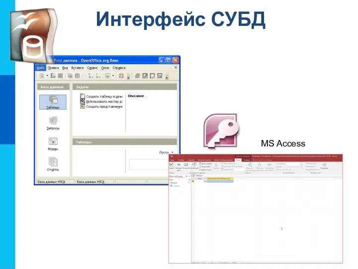 Интерфейс СУБД MS Access