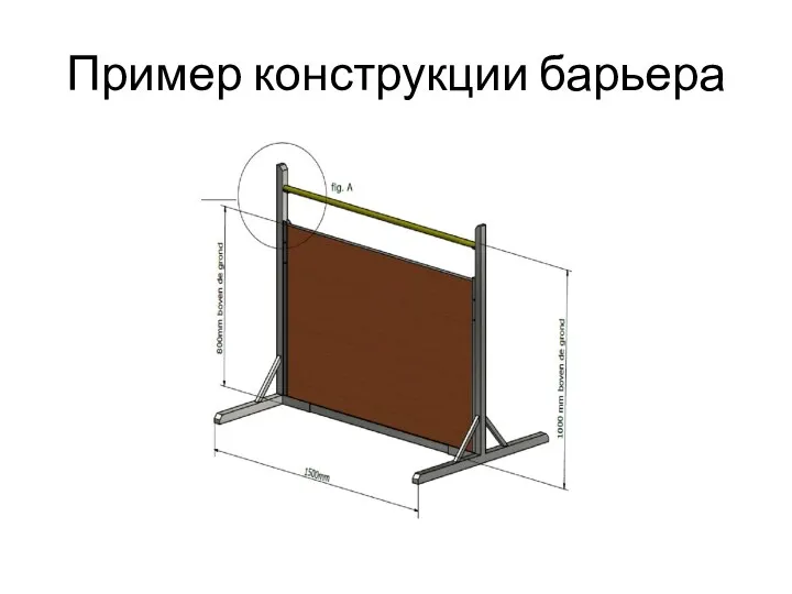 Пример конструкции барьера