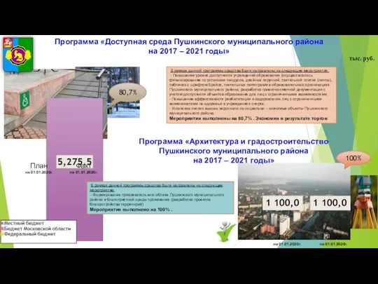 Программа «Доступная среда Пушкинского муниципального района на 2017 – 2021 годы»