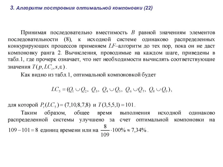 3. Алгоритм построения оптимальной компоновки (22)