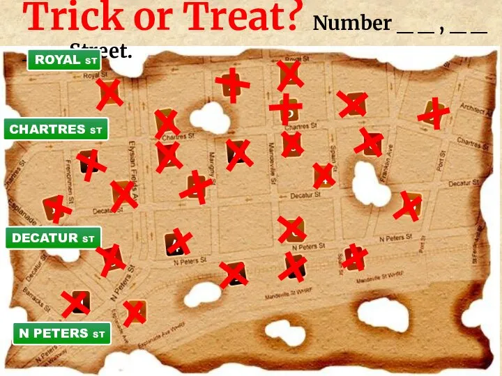 Trick or Treat? Number _ _ , _ _ _ _