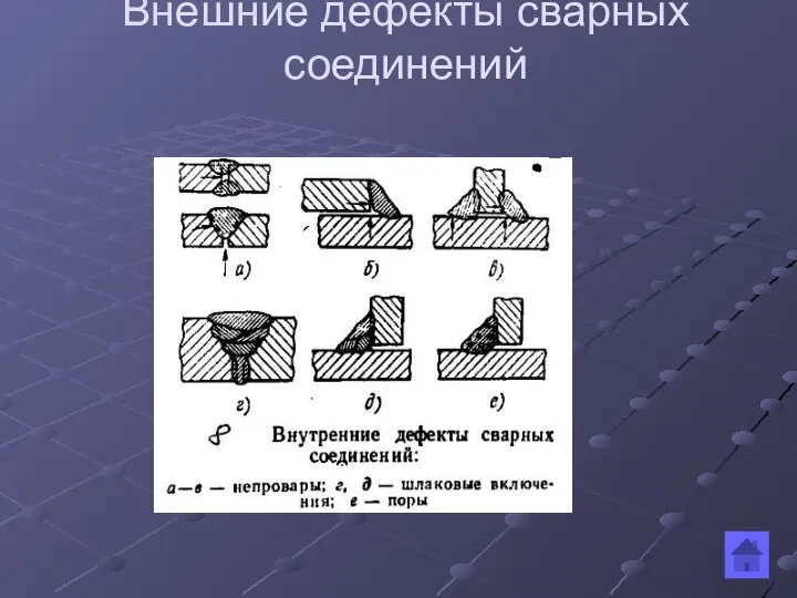 Внешние дефекты сварных соединений