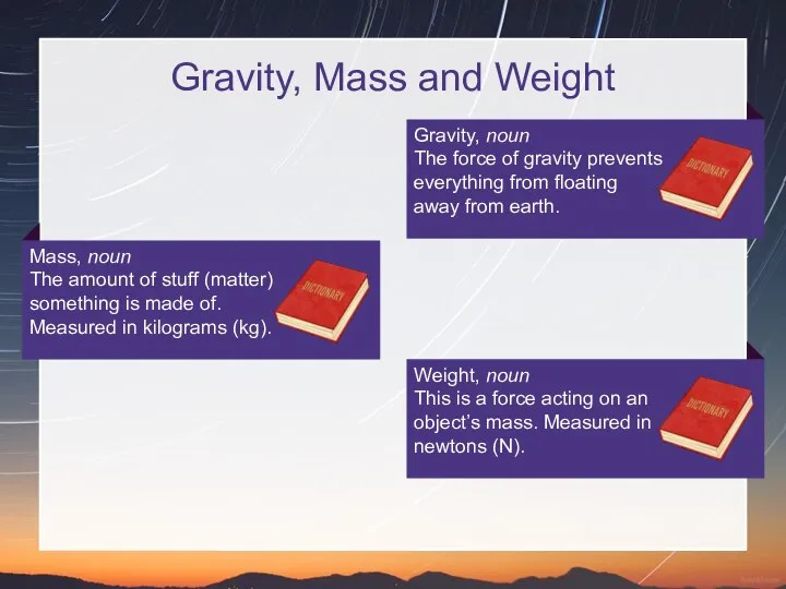 Gravity, Mass and Weight