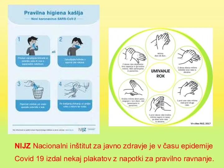 NIJZ Nacionalni inštitut za javno zdravje je v času epidemije Covid