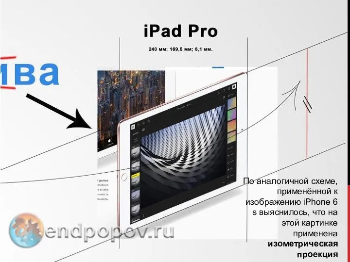 По аналогичной схеме, применённой к изображению iPhone 6 s выяснилось, что