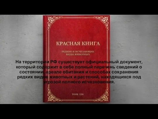 На территории РФ существует официальный документ, который содержит в себе полный