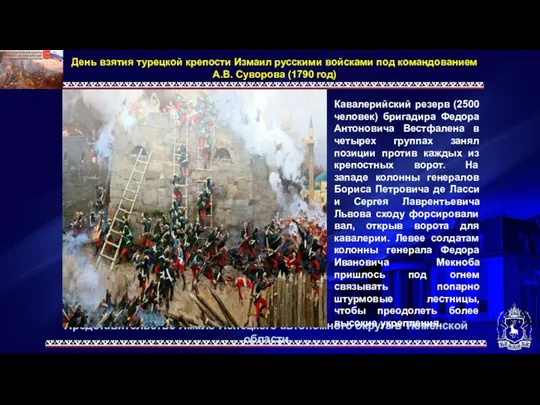 Представительство Ямало-Ненецкого автономного округа в Тюменской области День взятия турецкой крепости