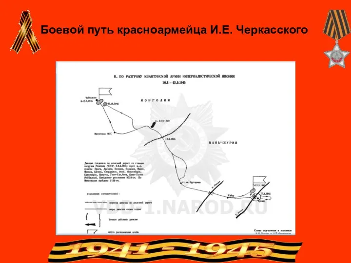 Боевой путь красноармейца И.Е. Черкасского