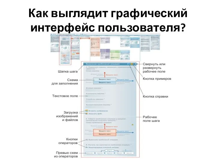 Как выглядит графический интерфейс пользователя?