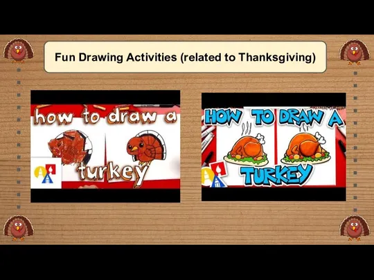 Fun Drawing Activities (related to Thanksgiving)