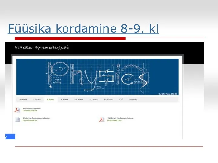 Füüsika kordamine 8-9. kl Proovi panna klaasi ääre peale tasakaalu 2 kahvlit kasutades münti