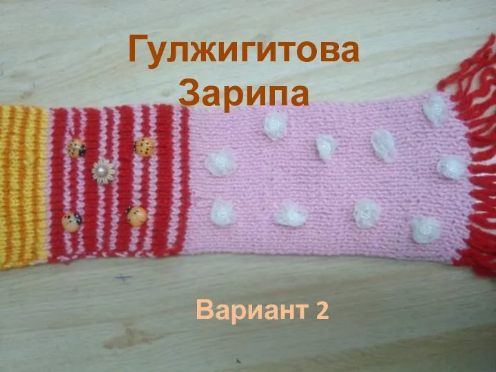 Вариант 2 Гулжигитова Зарипа