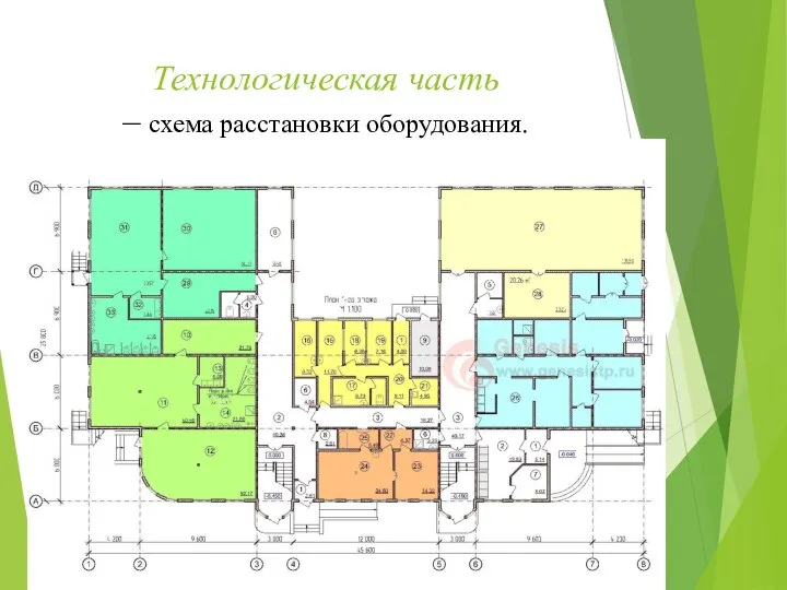 Технологическая часть – схема расстановки оборудования.