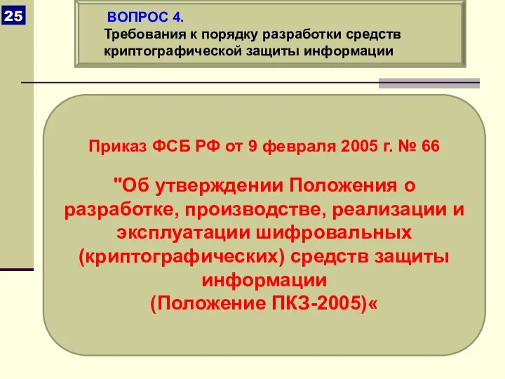 Приказ ФСБ РФ от 9 февраля 2005 г. № 66 "Об