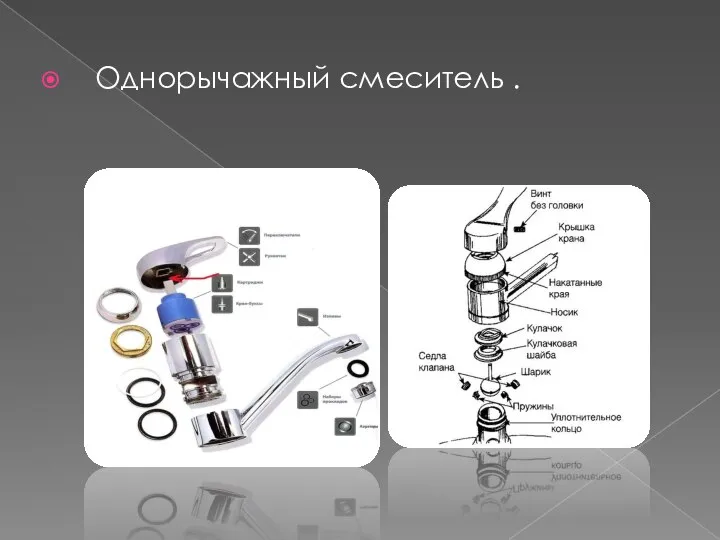 Однорычажный смеситель .