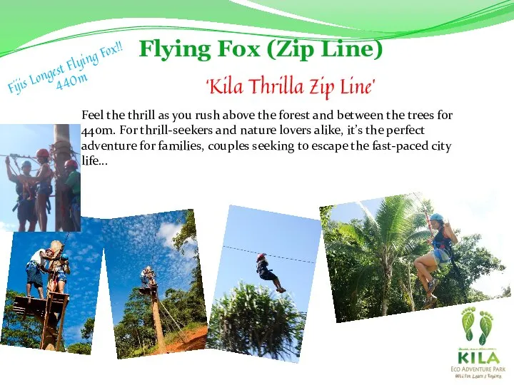 Flying Fox (Zip Line) Fijis Longest Flying Fox!! 440m ‘Kila Thrilla