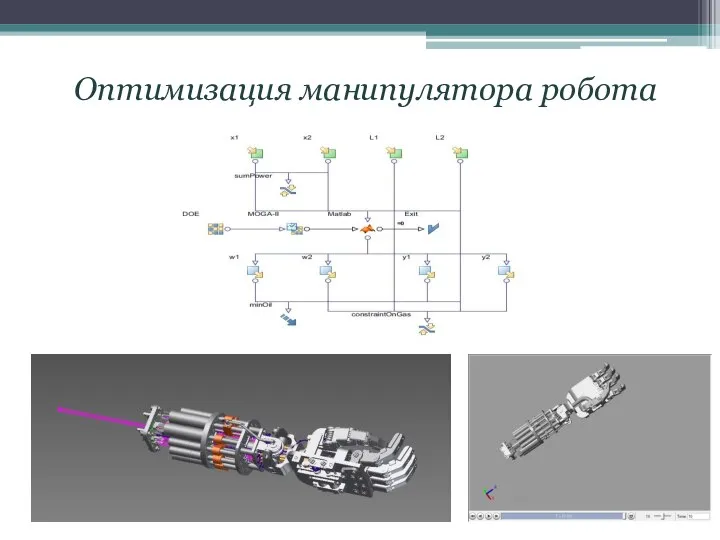 Оптимизация манипулятора робота