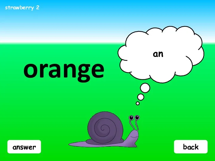 answer orange an strawberry 2 back