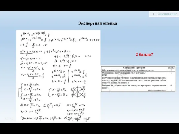 2 балла? /84 Экспертная оценка